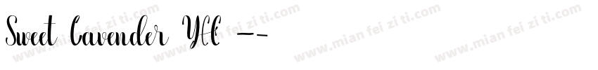 Sweet Lavender YH –字体转换